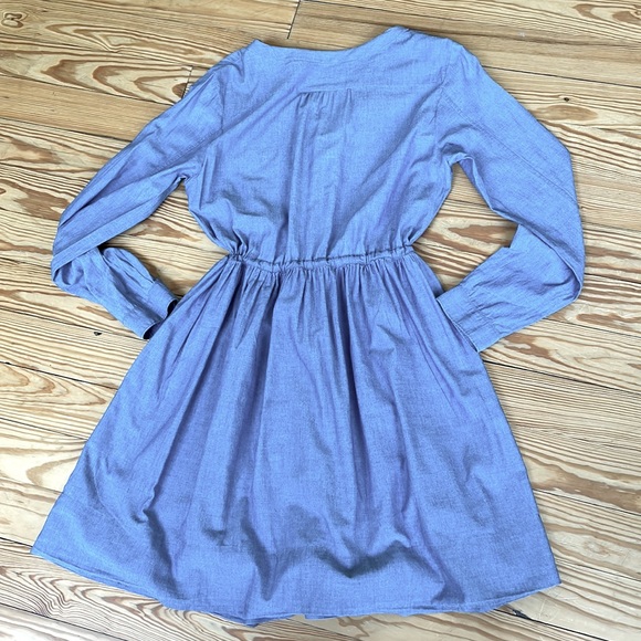Gap Shirt Dress Chambray Blue 10 T - Picture 5 of 7